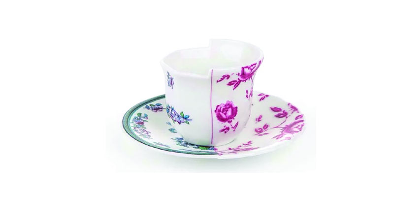 Seletti Tazzina da caffè in porcellana dal design moderno "Leonia" - Hybrid